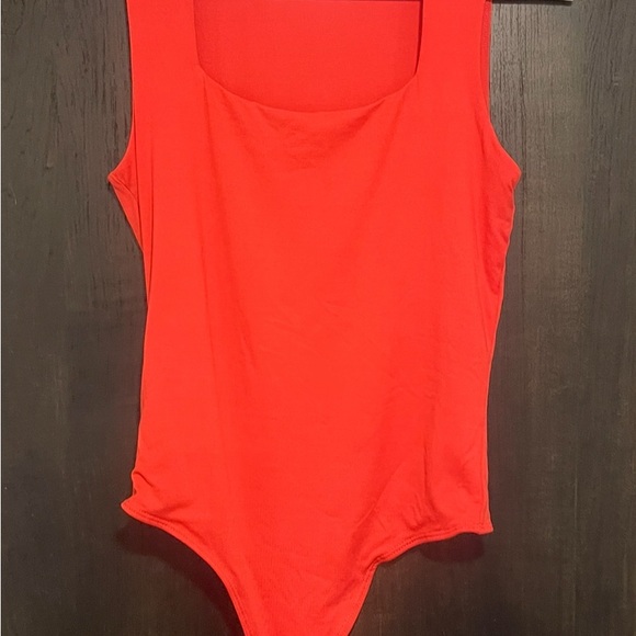 Pink Rose Bold Red Bodysuit - Picture 1 of 3